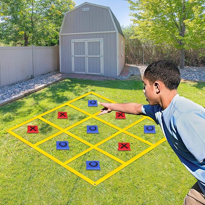 Outdoor Giant Tic Tac Toe Bean Bag Toss Games - Image 7