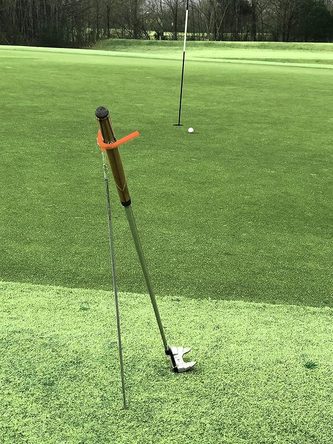 V-Shaped Golf Club Stand Keeps Your Clubs Clean, Dry & Visible, V-Stick Club Stand Made of Highly Durable Stainless Steel - Easy to Carry Golf Club Holder