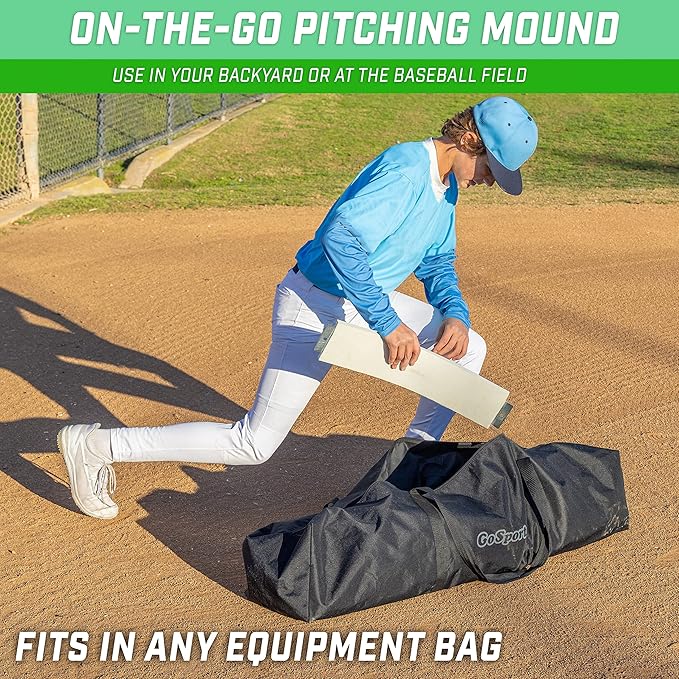 GoSports Baseball & Softball Pitching Mound Rubber - 24" and 18" Sizes