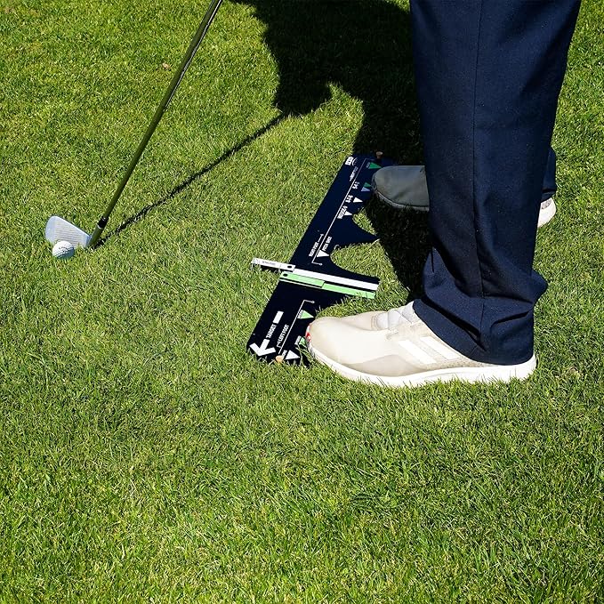 Izzo Golf Sure Stance Golf Swing Training Aid -Ball Position Trainer